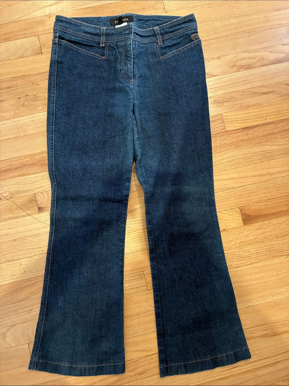 Escada Dark Blue Flared Jeans